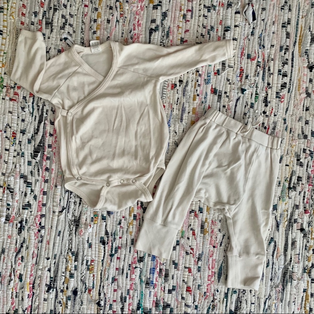 Kate Quinn Matching Kimono Pant Set in Cream